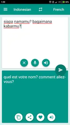 French-Indonesian Translator android App screenshot 2